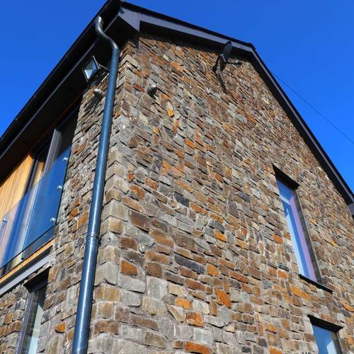 New build home stone cladding