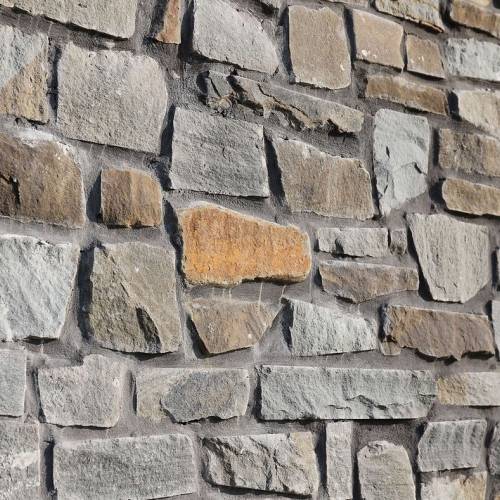 Random style blue stone cladding